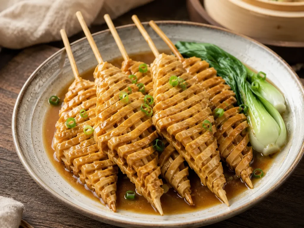 Braised Tofu Skewers