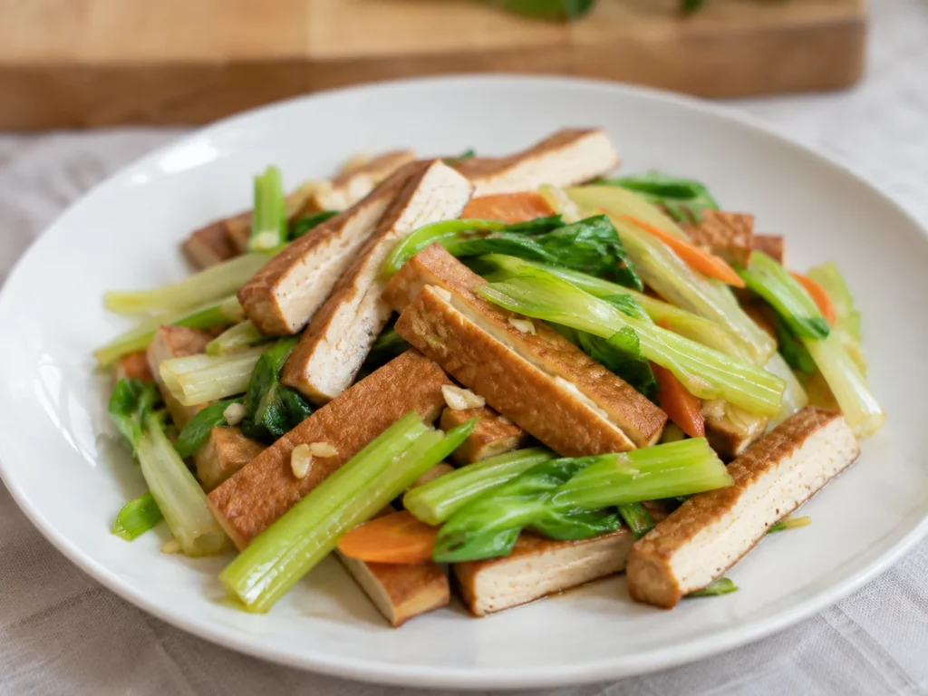 Celery Spiced Beancurd Stir-Fry